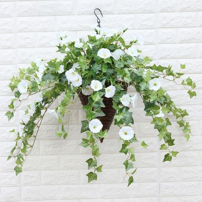 【cw】 65cm FakeGloryArtificial FlowersDecoration PinkPetunia for Wedding Garden Wall Hanging Decor