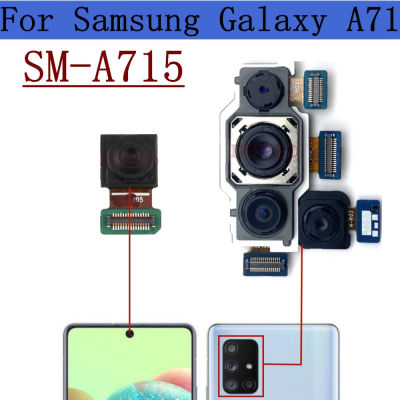 Asal Belakang Utama Menghadap Kamera สำหรับ Samsung A715F A71 A715W A715U Ultrawide Makro Kedalaman Belakang Modul Kamera สายเคเบิลงอได้