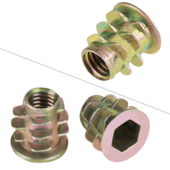 50-ชิ้น-m5x10mm-โลหะผสมสังกะสีเฟอร์นิเจอร์-hex-ไดรฟ์หัวสกรูเกลียวถั่วสำหรับเฟอร์นิเจอร์ไม้-connector-fastener