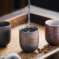 Japanese Retro Rough Pottery Kung Fu Tea Cup Espresso Cup Tea Cup Ceramic Household Water Cup
