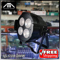 มีประกัน ไฟพาร์​ ไฟ COB 200W  4 ตา (สีขาวและสีวอม) LED 4x50f ไฟเวที ไฟเคลียร์ ไฟพาร์ ไฟส่องเวที ไฟส่องงานอีเว้นท์ ไฟCOB200W 200วัตต์