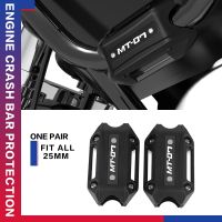 ▼ อุปกรณ์เสริมสำหรับรถจักรยานยนต์ยามาฮ่า MT07 MT 07 Mt-07 FZ07 2014-2023อุปกรณ์เสริมรถจักรยานยนต์ขนาด25มม. กันชนป้องกันเครื่องยนต์บล็อกตกแต่งป้องกัน