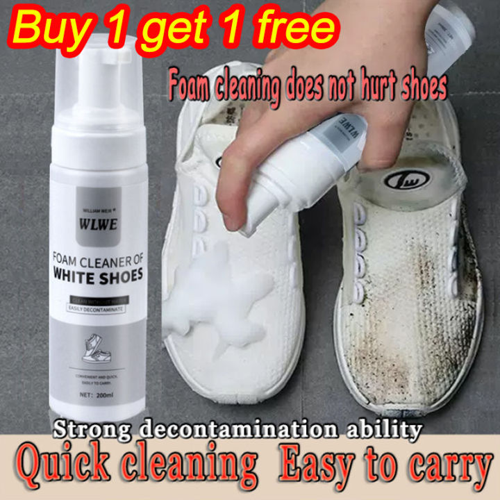 200ml Whitening Shoe Spray Wash-free Cleaning Foam Whitener Dry