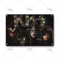 Misses Kiss Band โลหะแผ่นโลหะนักร้องป้ายดีบุกโลหะโปสเตอร์โลหะโบราณจานตกแต่งบาร์คาเฟ่สตูดิโอป้ายเครื่องตกแต่งฝาผนัง