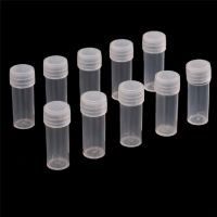 Eas 10pcs Plastic Sample Bottle 5ml Test Tube Small Bottle Vial Storage Container Ate