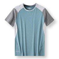 New Summer Sports T-Shirt Male Fitness Short SleeveFashion Ice Silk Fast Dry ThinIce Feel LooseLeisure Breathable