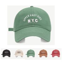 【KFAS Clothing Store】 NEW YORK Retro หมวกเบสบอลฤดูใบไม้ผลิฤดูKFAS Clothing Storeเย็บปักถักร้อยหมวก Snapback ผู้ชายผู้หญิงผ้าฝ้าย Dad Bone กีฬาหมวก Hip-Hop Unisex