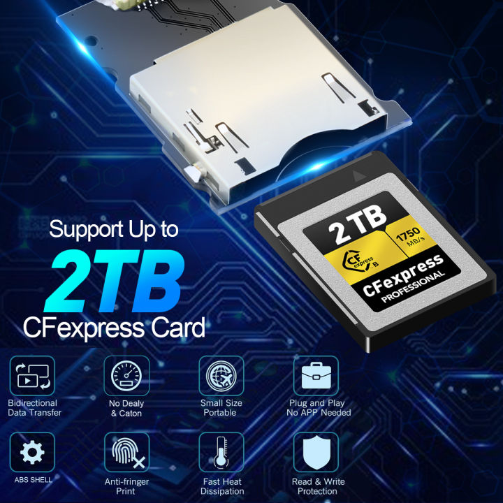 อะแดปเตอร์เครื่องอ่านการ์ด-cf-express-type-b-usb3-1-gen-2-type-c-card-reader-cf-express-memory-card-adapter