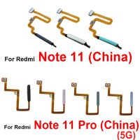 สําหรับ Xiaomi Redmi Note 11 Note 11 Pro China 5G Version ลายนิ้วมือ เซนเซอร์ Flex Cable Finger Print ปุ่มเปิดปิดปุ่มโฮมคีย์ Flex