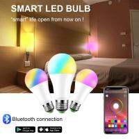 [HOT QQZIWWUJJWG 104] 2021ขายร้อนหรี่แสงได้ E27 RGB LED สมาร์ทหลอดไฟ15W Bluetooth Magic โคมไฟ RGBW RGBWW สมาร์ทโคมไฟควบคุมเพลงใช้กับ Ios/android