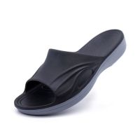 Men Slippers Shoes Summer Soft Footwear Fashion Male Water Shoes Slides Outdoor Rubber Flat Men Sandals Beach Shoes Size 40-49 House Slippers