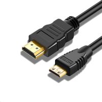 HDMI to Mini HDMI Cable สาย HDMI to Mini HDMI รองรับการต่อกล้อง DSLR เพื่อแสดงผลที่หน้าจอ คอมพิวเตอร์ TV และ โปรเจคเตอร์