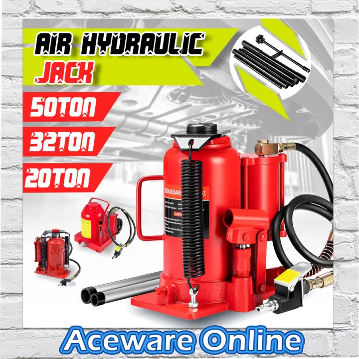 Heavy Duty AIR Hydraulic Bottle Jack Lifting Stand Emergency Vehicle