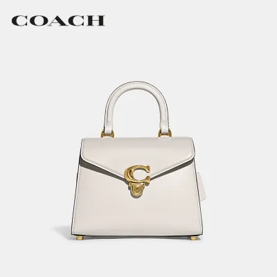 COACH กระเป๋าสะพายข้างผู้หญิงรุ่น Sammy Top Handle สีขาว CH723 B4/HA