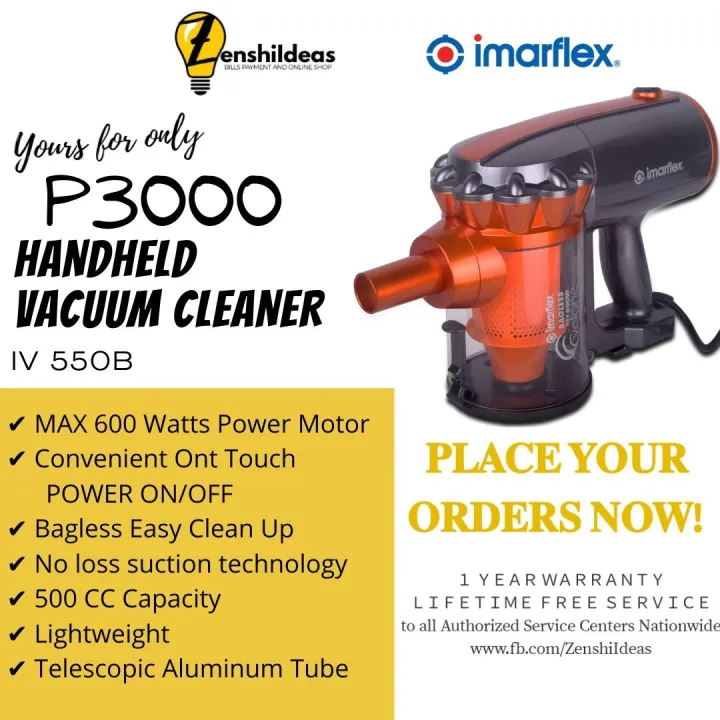 IMARFLEX HANDHELD VACUUM CLEANER IV 550B Lazada PH