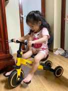 Xe đạp 3 bánh ,xe chòi chân SPORT yên da khung thép cho bé từ 2-6 tuổi