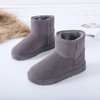 【CW】 Winter Women  39;s Short-Tube Snow Boot Plush Warm Women Shoes Suede Round-Toe Flat Heel Ankle Boots botines mujer 2021 WSH4267