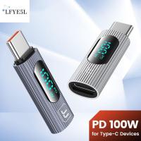 LFYE5L USB 2.0 OTG อะแดปเตอร์ USB 2.0 100W Type C USB-C อะลูมิเนียมอัลลอยด์ อะแดปเตอร์แสดงผล ชาร์จได้อย่างรวดเร็ว โทรศัพท์พีซีแล็ปท็อป