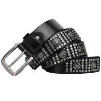 【HOT】◊ Leather Fashion Design Alloy Nails Rivet Belts Top Cowhide Jeans Accessories