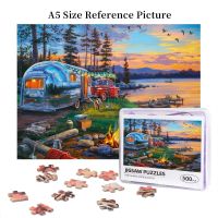 Darrell Bush - Camping Reflections Wooden Jigsaw Puzzle 500 Pieces Educational Toy Painting Art Decor Decompression toys 500pcs