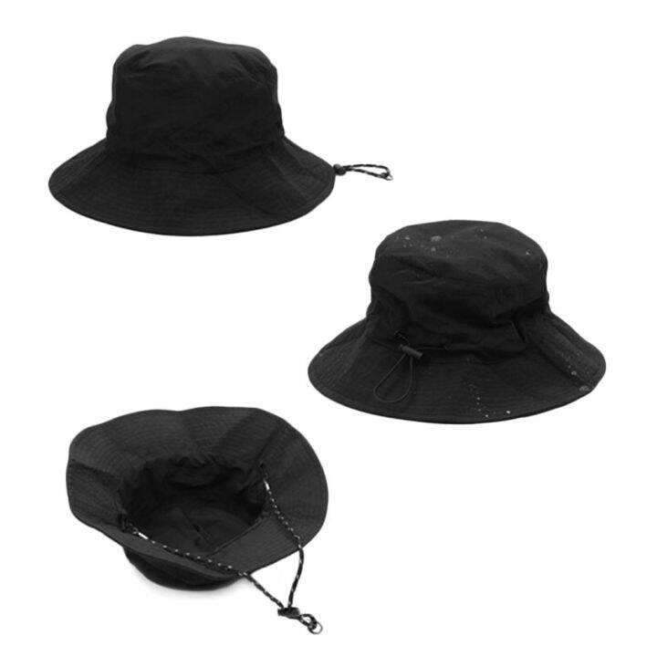 okdeals-เดินป่าตั้งแคมป์หมวกปานามาหมวกแก๊ปใส่ตกปลาหมวกบังแดด-topi-bucket-ป้องกันแสงแดดแห้งเร็วกันน้ำ