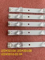 Kit 5pcs LED Backlight strip For JVC LT-43M650 LT-43M450 LE43U6500U FD4351A-LU LED43D10A LED43D10B-ZC14FG-01 LED43D10-03(A) 04