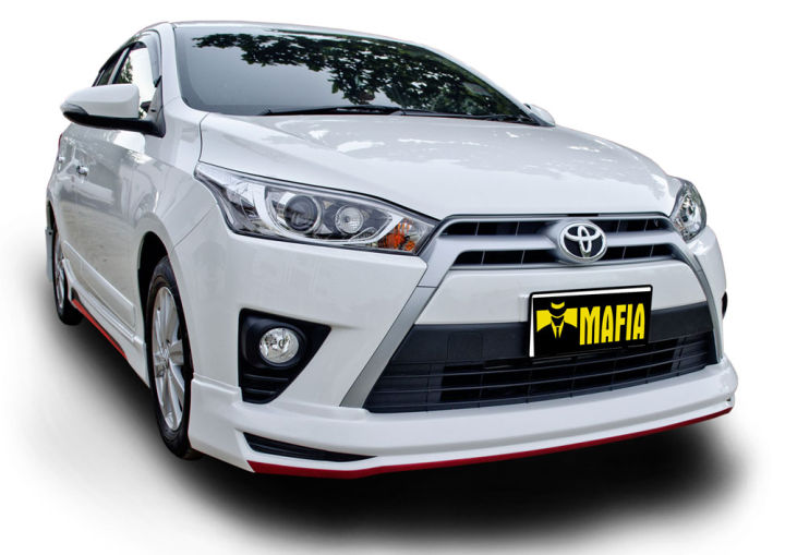 สเกิร์ตรอบคัน-รอบคัน-yaris-2014-2016-ทรง-viper-พลาสติกabs-งานดิบไม่ทำสี