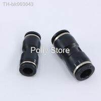 ❄✆✴ 1PC Black Air Pneumatic PU4 6 8 10 12 14 16mm OD Hose Tube One Touch Push Into Straight Gas Plastic Quick Connectors Fitting