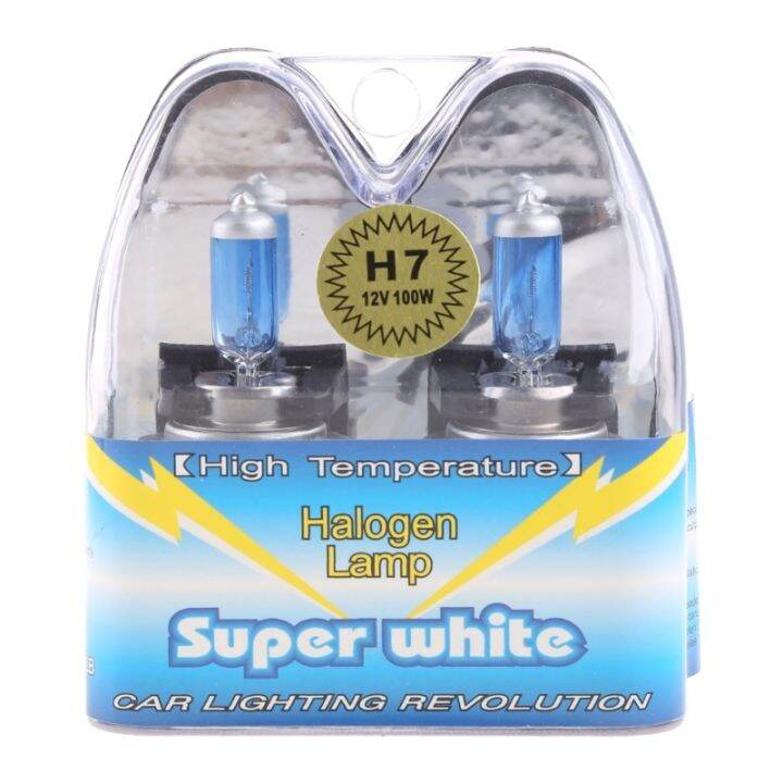 หลอดไฟ-dc12v-100w-หลอดไฟ-xenon-หลอดไฟ-halogen-ไฟหน้าการขับขี่2x