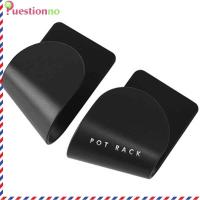 {Questionno} 2ชิ้น/เซ็ต Punch-Free Pot Lid Wall Hanging Holder Pan Pot Cover Kitchen Rack