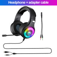 Cool RGB light Headset Gamer For PS4 7.1Surround Sound Wired PC Gaming Headphones With Noise Reduction Microphone For Fifa21