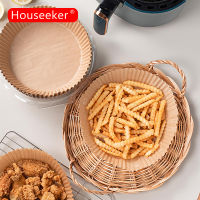 Houseeker 30ชิ้น/แพ็คหม้อทอดไร้น้ำมันกระดาษอบน้ำมันและกระดาษดูดซับน้ำมันสำหรับใช้ในครัวเรือนจานบาร์บีคิวแผ่นรองกระทะเตาอบ