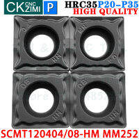 MM252 SCMT120408-HM MM252คาร์ไบด์แทรกภายนอกแทรกเครื่องมือ SCMT CNC วิศวกรรมไม้โลหะกลึงเครื่องมือ