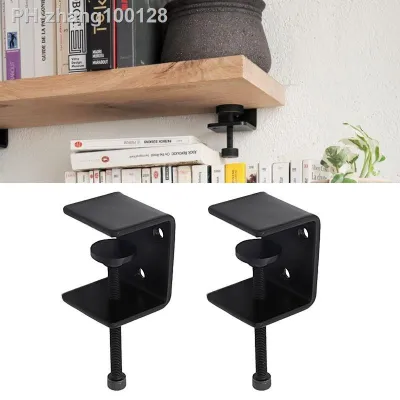 2pcs Creativity Adjustable Clip-on Metal Wood Shelf Bracket Wall Mount Stratified Shelf Clamp Clip Furniture Hardware Fittings