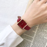 2021 New Fashion Square Women Quartz Watch Simple Retro Design Watches for Women Leather Band Womens Watches Reloj De Mujer