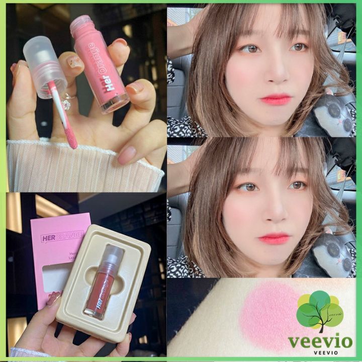 veevio-ขายร้อน-บลัชออนเนื้อแมท-บลัชออนติดทนนาน-3g-สีธรรมชาติ-เนื้อดี-สีสวย-กันน้ำ-มีเอฟเฟกต์ความชุ่มชื้น-บลัชออนสีสูง-ติดทนนาน