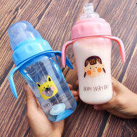 ขวดน้ำกันหก ป้องกันการหกได้ 360 องศา 3-36 Months BPA Free 340ml