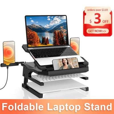 Onelesy Laptop Stand for Notebooks Support for Laptop on Desk Adjustable and Foldable Tablet Support Holder Laptop Accessories Laptop Stands
