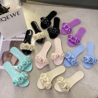 Bonjean Summer Outdoor Beach Female Jelly Shoes Women Slippers PVC Sandal Flat Casual Slides Women