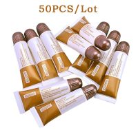 50pcs / pack Permanent Makeup Repair Gel Tattoo Nursing Ointment A &amp; D Anti Scar Tattoo Aftercare Cream for Eyebrow and Lips kit Stickers