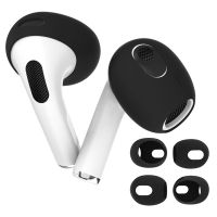 1 Pairs Silicone Earphone Case Cover For AirPods 3 Soft Anti Slip Earphone Protective Earbuds Eartips Replacement Accessories Wireless Earbud Cases