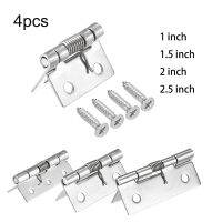 4pcs Self Closing Spring Door Hinge 1/1.5/2/2.5Inch Spring Loaded Hinges Stainless Steel Hardware For Windows Cabinets Jewelry