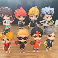 พวงกุญแจ PVC ลายการ์ตูนอนิเมะ Haikyuu Karasuno High School ขนาด 9 ซม. 8 ชิ้น