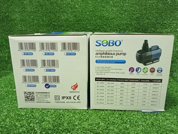 ปั๊มน้ำ-sobo-bo-9000a-ปั๊มน้ำประหยัดไฟ-ใช้ไฟเพียง-70w-ปั๊มน้ำคุณภาพยอดนิยม-มือ1-ราคาถูก-bo9000a