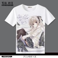 เสื้อยืดแขนสั้นโมเดลการ์ตูน Kasugano Sora Sora Sora 2D โลกอะนิเมะเสื้อผ้าอุปกรณ์ต่อพ่วงเสื้อผ้าหน้าร้อนผู้ชายและผู้หญิง