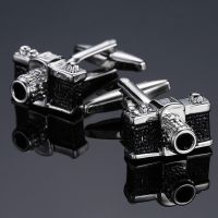 【hot】 Mens new high quality brand fashion black camera mens Wedding pin gift free shipping