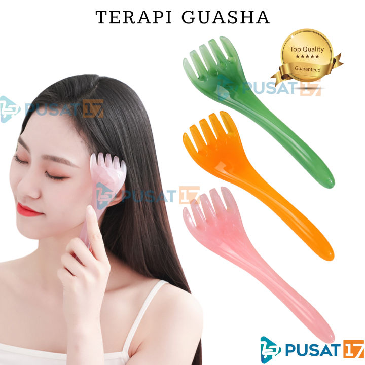 PUSAT17 SISIR GUASHA FACE MASSAGER TERAPY GUA SHA / ALAT PIJAT PIJIT ...