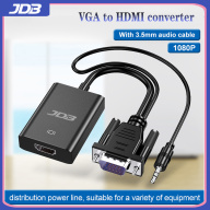JDB Đầu Ra VGA Sang HDMI Cái 1080P HD + TV Âm Thanh + Bộ Chuyển Đổi Cáp thumbnail