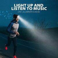 Wireless Music Bluetooth-compatible Hat Led Wireless Call Night Running Outdoor Lighting Emergency Light Warm Knitted Hat