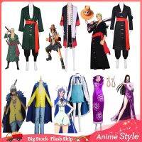 Anime Cosplay Roronoa Zoro Costume Trafalgar Law Country Monkey Luffy Men Kimono Boa Han Halloween party